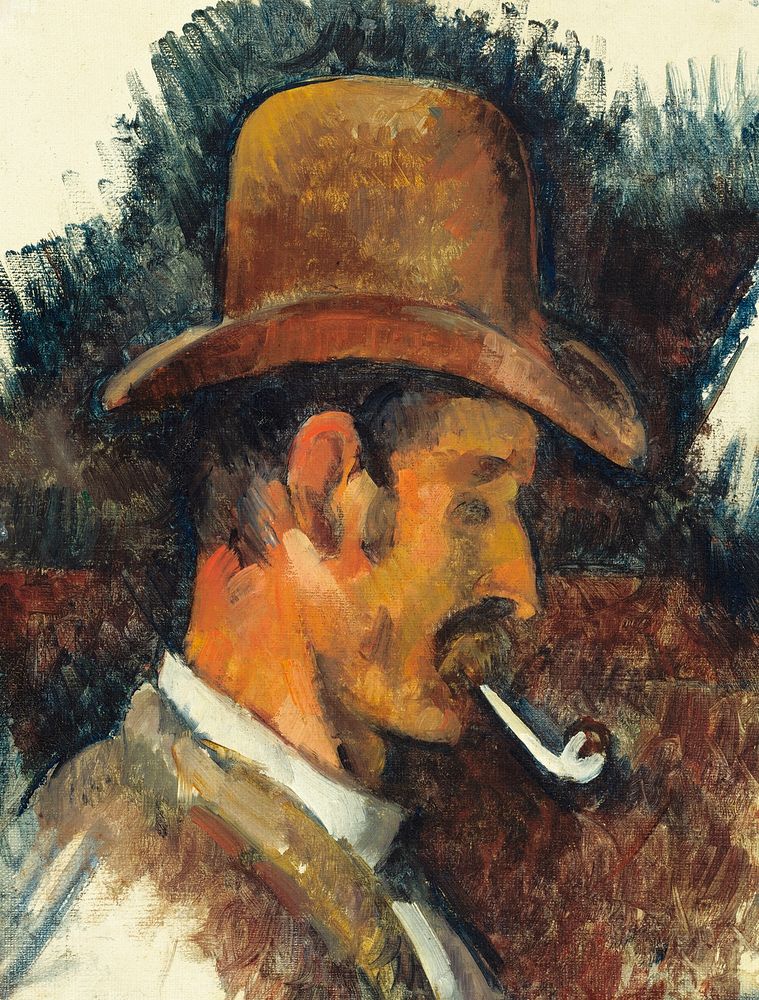 Man with Pipe (ca. 1892&ndash;1896) by Paul C&eacute;zanne. Original from The National Gallery of Art. Digitally enhanced by…