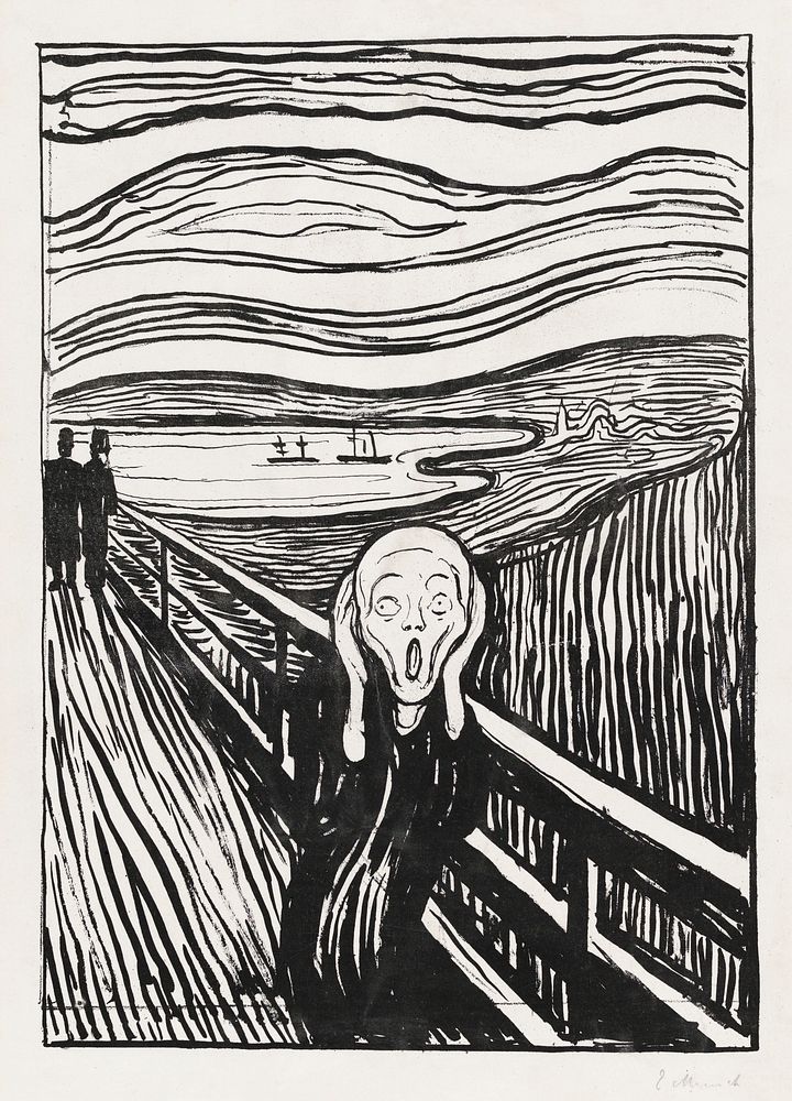 The Scream (1895) by Edvard Munch. Original from The MET Museum. Digitally enhanced by rawpixel.