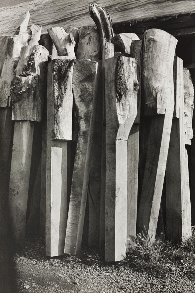 Totems, Old Shipyard, Rye (1932) by Paul Nash. Original from The Clevelandart. Digitally enhanced by rawpixel.