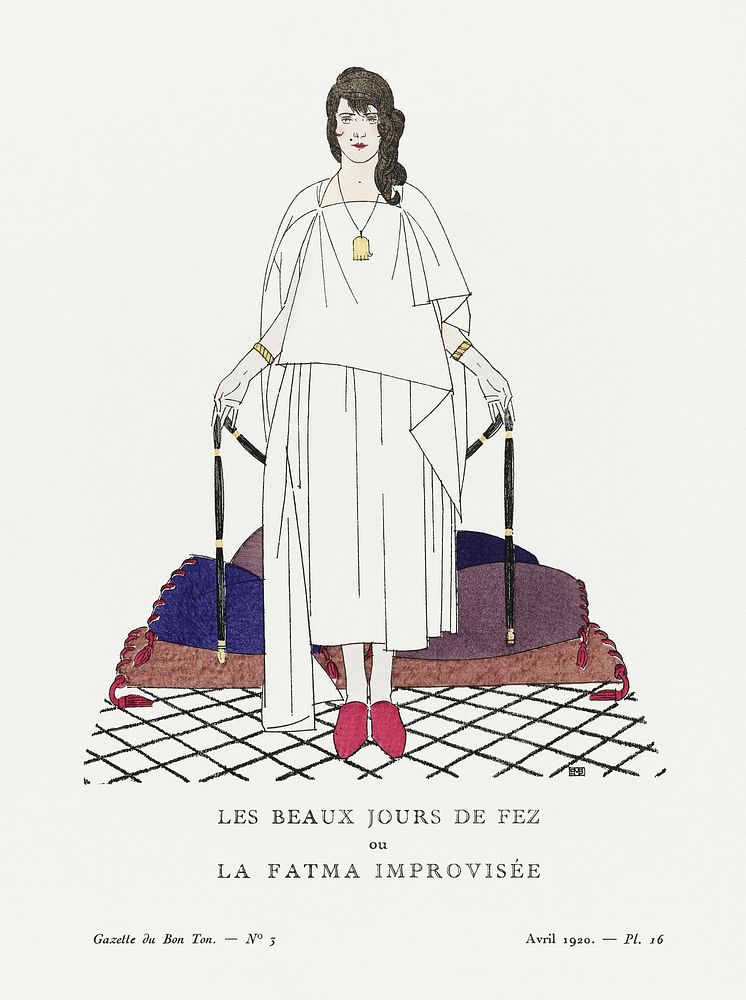 Les beaux jours de fez ou la fatma improvis&eacute;e (1920) print in high resolution by Bernard Boutet de Monvel, published…