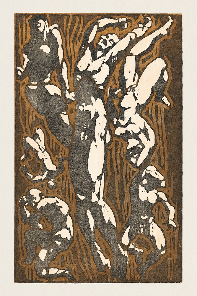 Naakte figuren in verschillende houdingen (1906&ndash;1945) by Reijer Stolk. Original from The Rijksmuseum. Digitally…