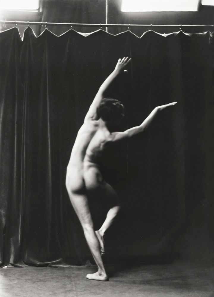 Nude photography of naked man: Mr. Loucelli (1917) by Arnold Genthe. Original from Library of Congress. Digitally enhanced…