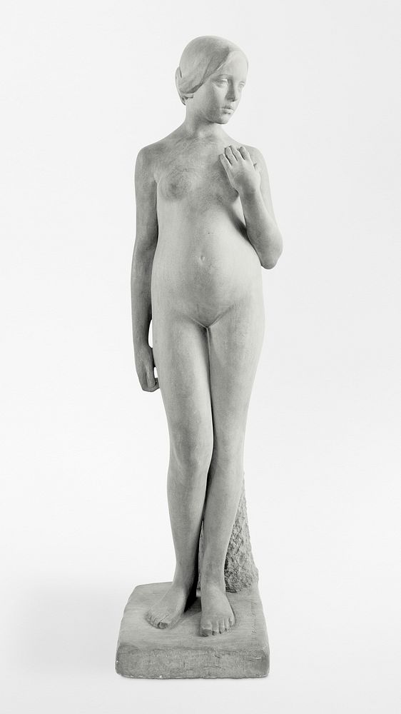Standing nude sculpture, At the Threshold (carved 1919&ndash;20) by Edith Woodman Burroughs. Original from The MET Museum.…