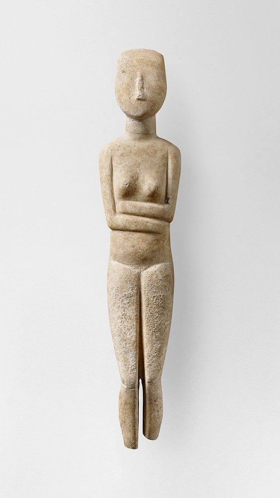 Ancient Geek sculpture, Female Figure of the Kapsala type (2700&ndash;2600 B.C.) by Kontoleon Master. Original from The…
