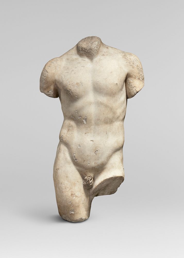 Classic male nude stone statue