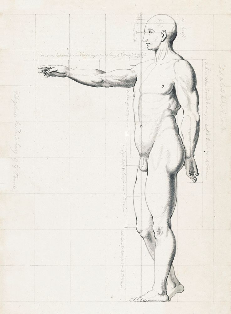 Naaktstudies van man en vrouw (ca. 1787&ndash;1808) by Jan Brandes. Original from The Rijksmuseum. Digitally enhanced by…