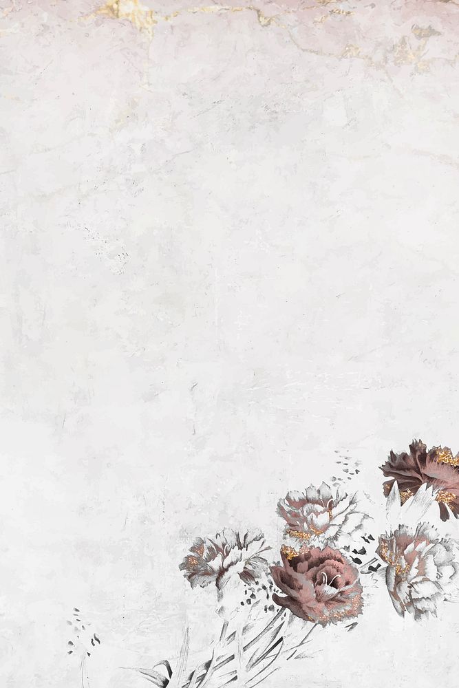 Blank floral shimmering wallpaper vector