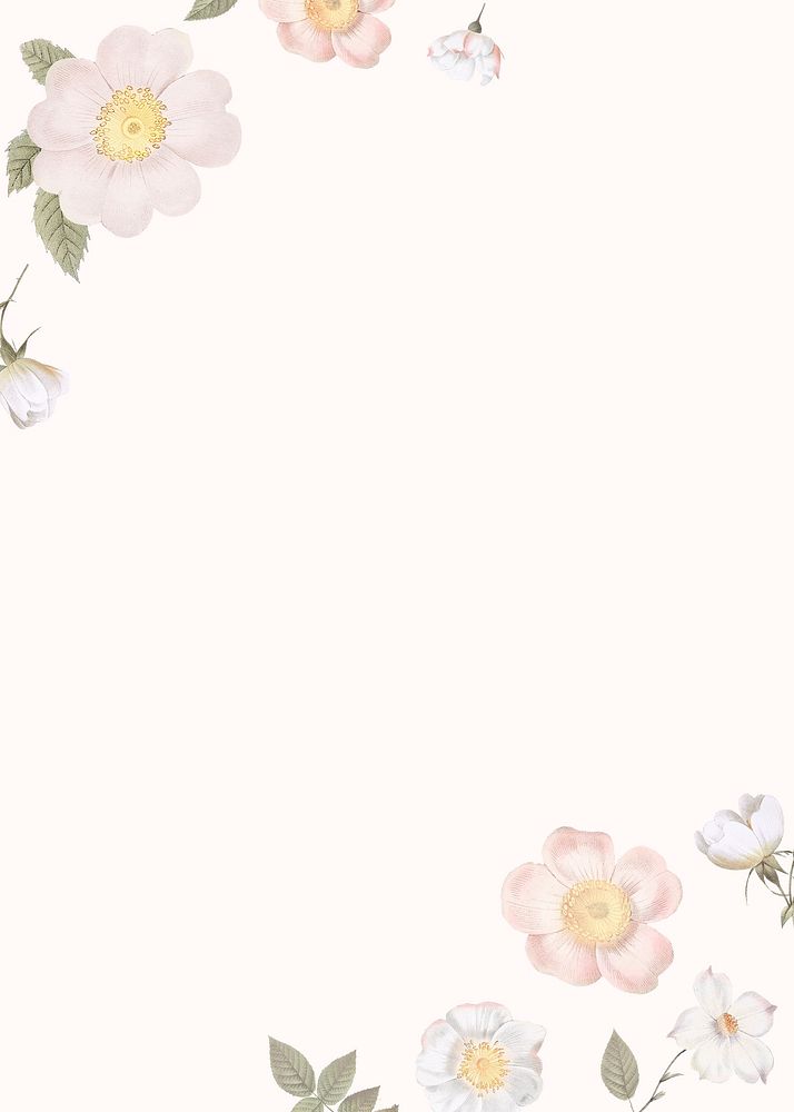 Elegant floral frame design illustration | Premium PSD - rawpixel