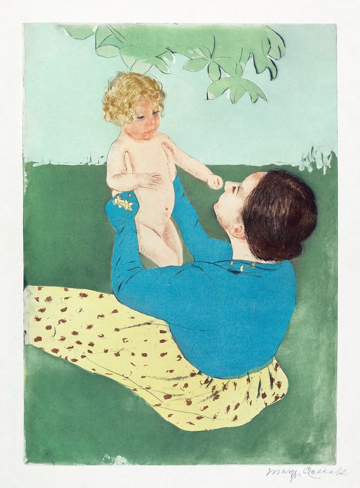 Under the Horse Chestnut Tree (1896&ndash;97) print in high resolution by Mary Cassatt. Original from The MET Museum.…
