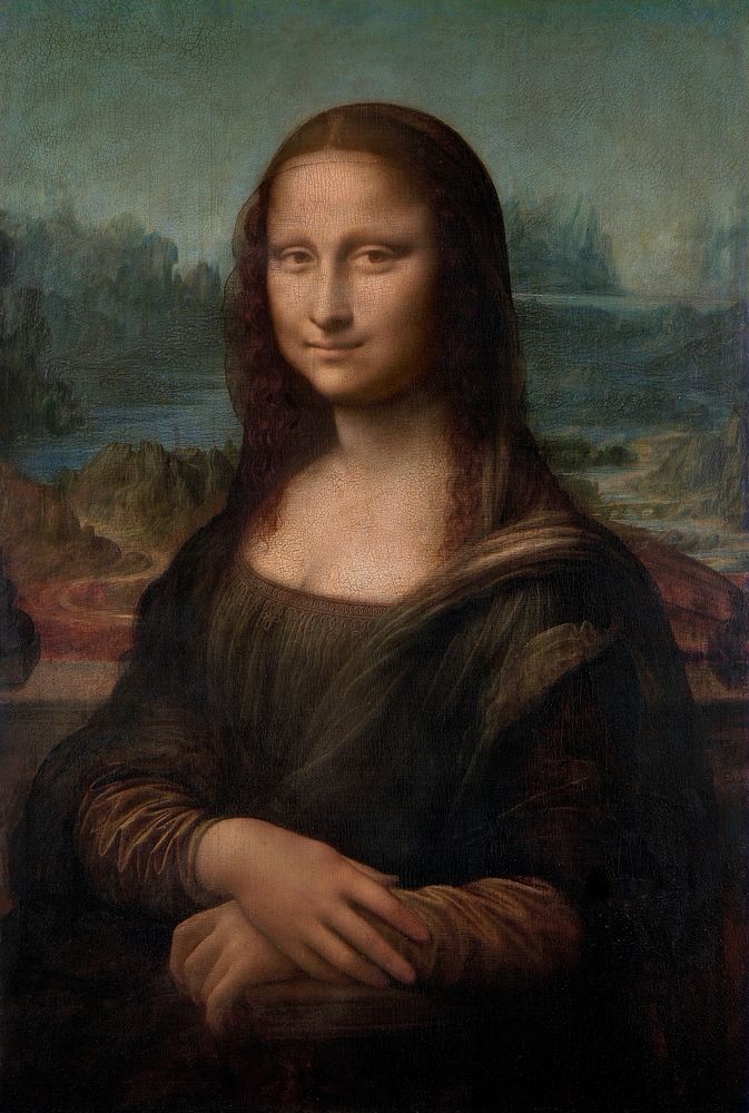 Leonardo da Vinci's (1503&ndash;1506) Portrait of Mona Lisa del Giocondo famous painting. Original from Wikimedia Commons.…