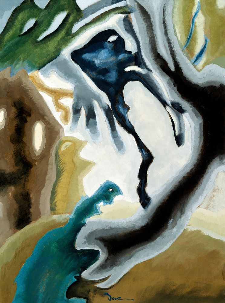 Arthur Dove's Barnyard Fantasy (1935) famous painting. Original from Yale University Art Gallery. Digitally enhanced by…