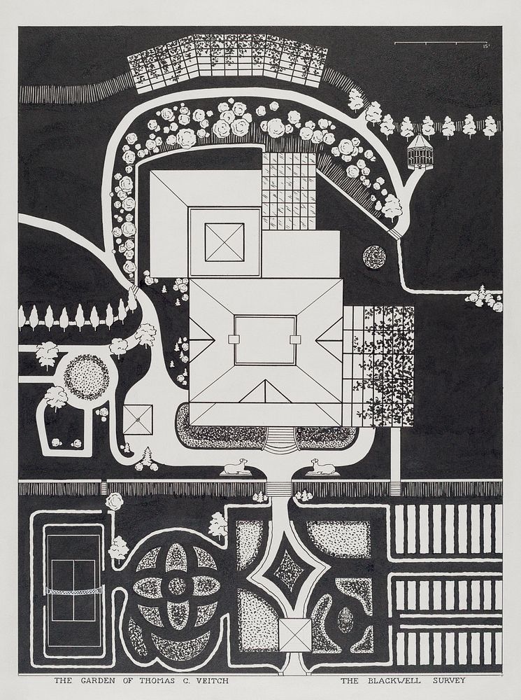Garden of Thomas Veitch (1936) by Helen Miller, William Merklin and Gilbert Sackerman . Original from The National Gallery…