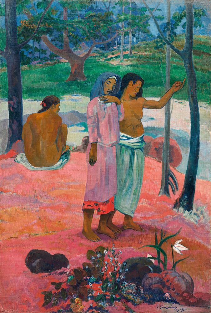 The Call (1902) by Paul Gauguin. Original from The Cleveland Museum of Art. Digitally enhanced by rawpixel.