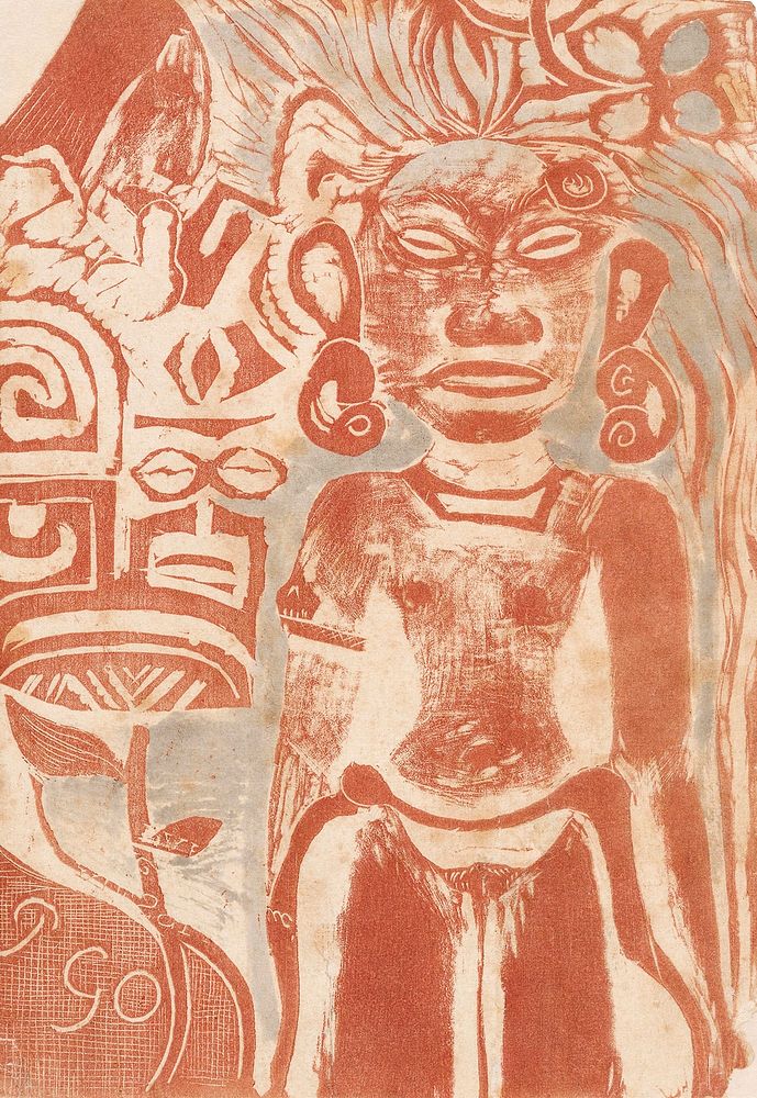 Tahitian Idol&ndash;the Goddess Hina (ca. 1894&ndash;1895) by Paul Gauguin. Original from The Art Institute of Chicago.…