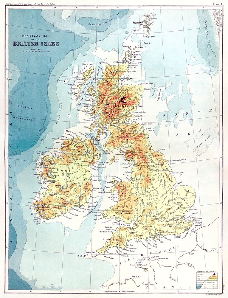 Gazetteer of the British Isles, statistical and topographical (1887) by John Bartholomew. Original from British Library.…