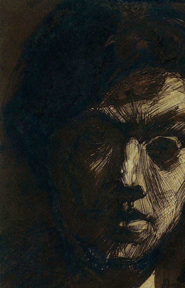 Self&ndash;portrait of the painter Jan Toorop (1880) by Jan Toorop. Original from The Rijksmuseum. Digitally enhanced by…