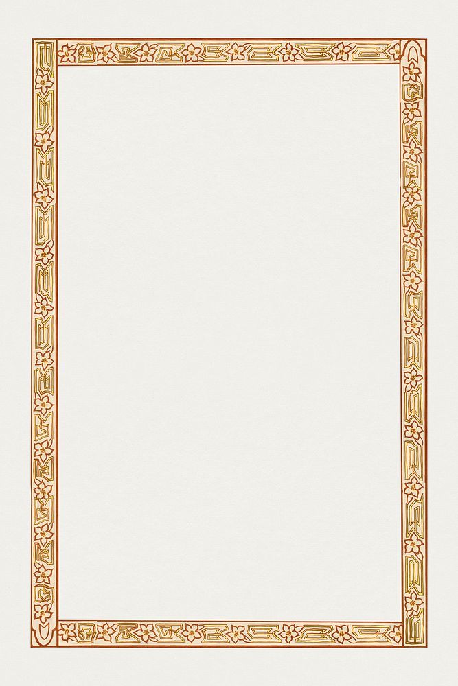 Art nouveau frame, remixed from the artworks of Jan Toorop.