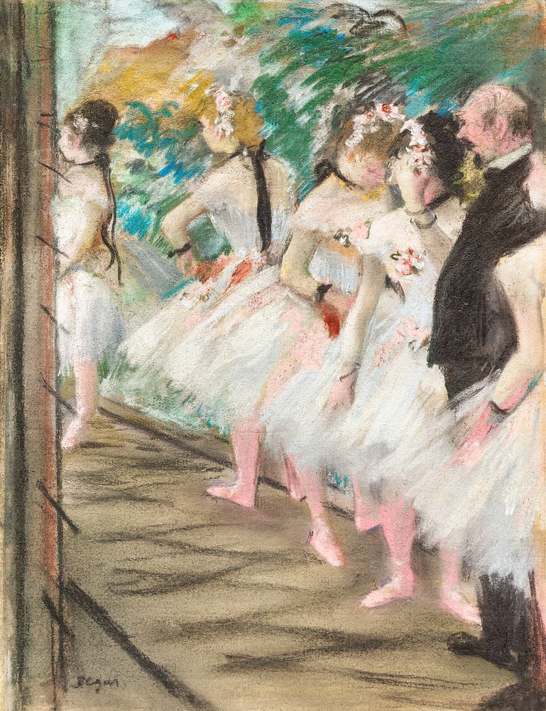 The Ballet (ca. 1880) painting in high resolution by Edgar Degas. Original from The National Gallery of Art. Digitally…