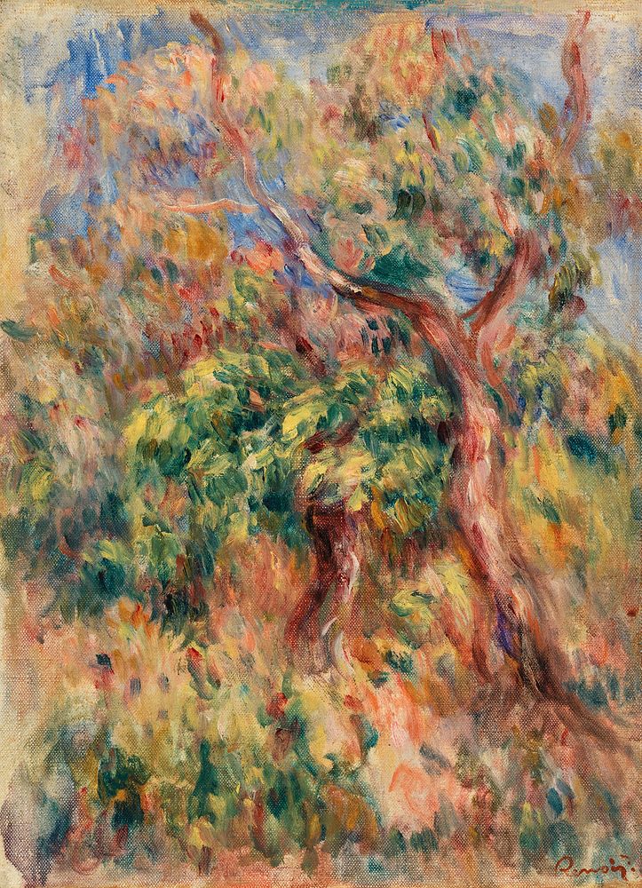 Landscape (Paysage) (1916) by Pierre-Auguste Renoir. Original from Barnes Foundation. Digitally enhanced by rawpixel.