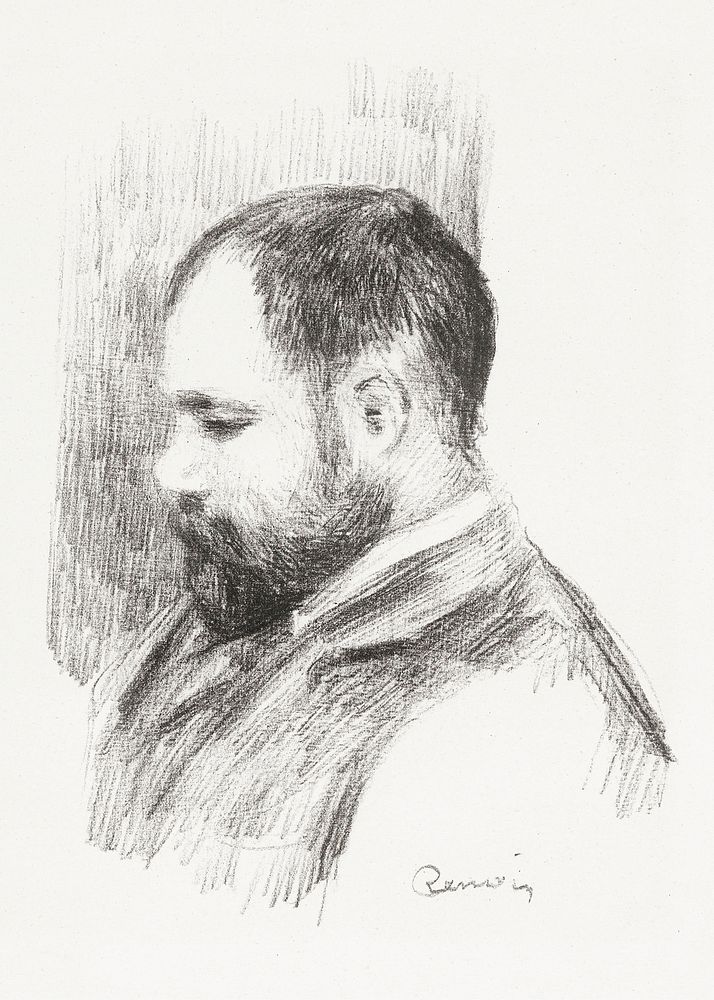 Portrait of Ambroise Vollard (1904) by Pierre-Auguste Renoir. Original from The Art Institute of Chicago. Digitally enhanced…
