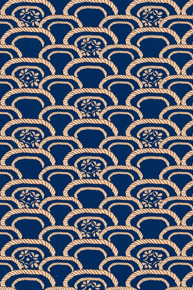 Traditional Japanese psd pattern, remix of artwork by Watanabe Seitei