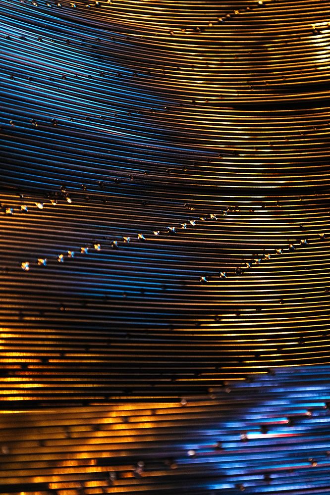 Defocused metallic strings patterned background
