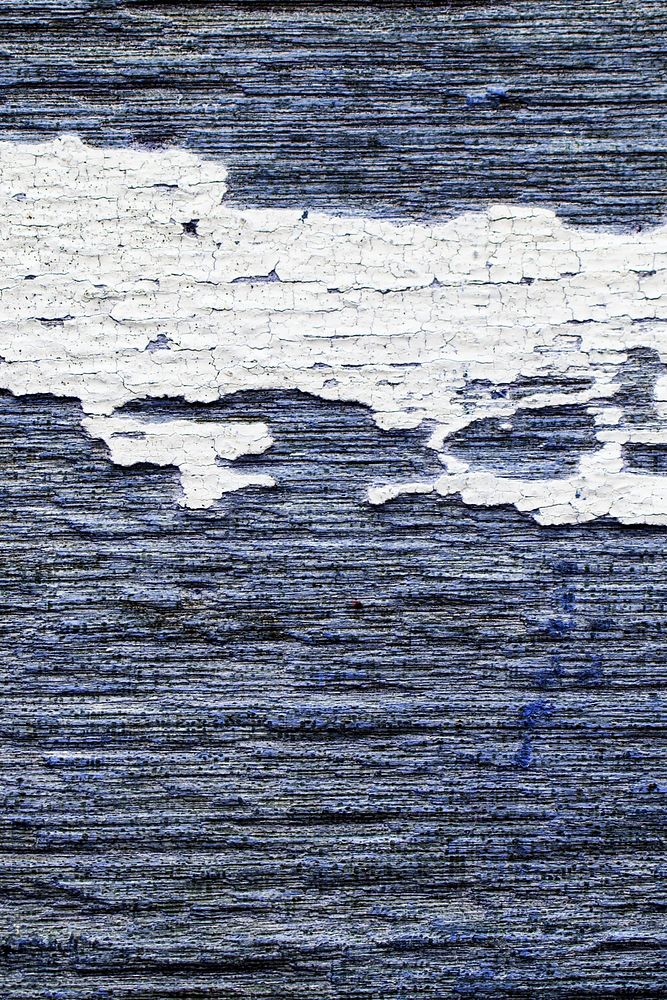 Blue cracked paint wooden background