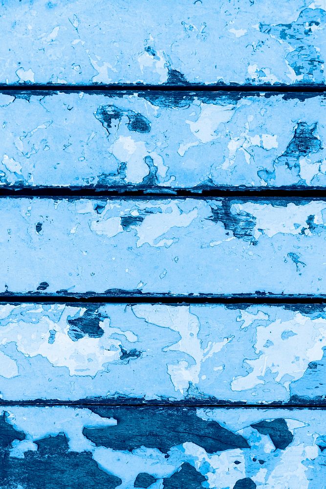 Painted rustic blue wood background