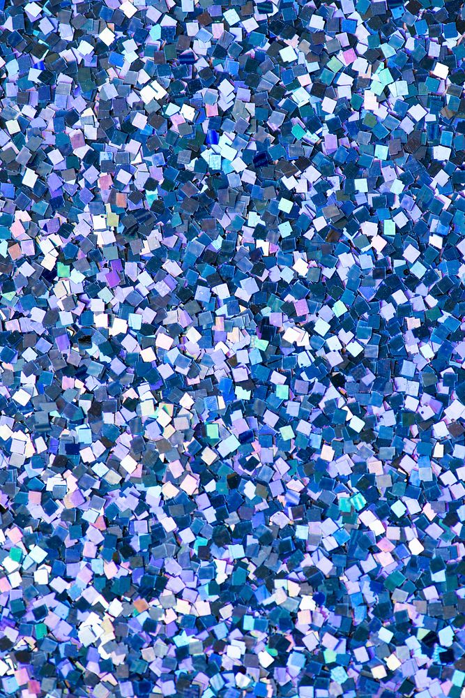 Blue sequin glitter textured background abstract