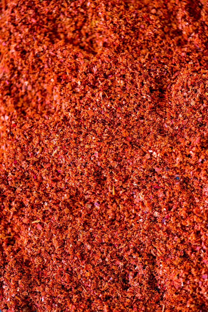 Close up of chilli powder