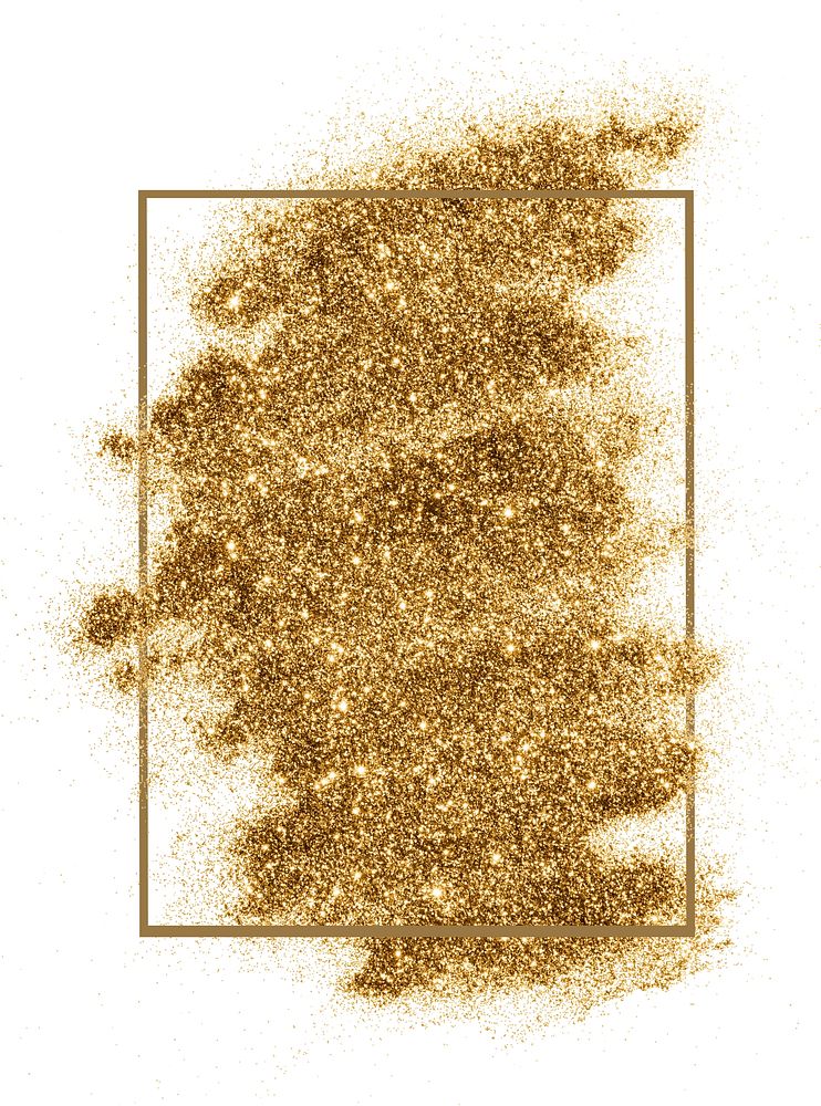 Festive sparkly gold glitter background badge