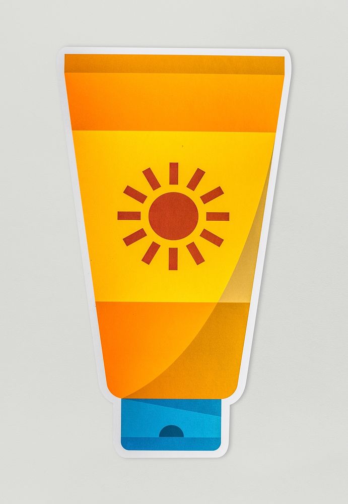 A sunscreen isolated on background