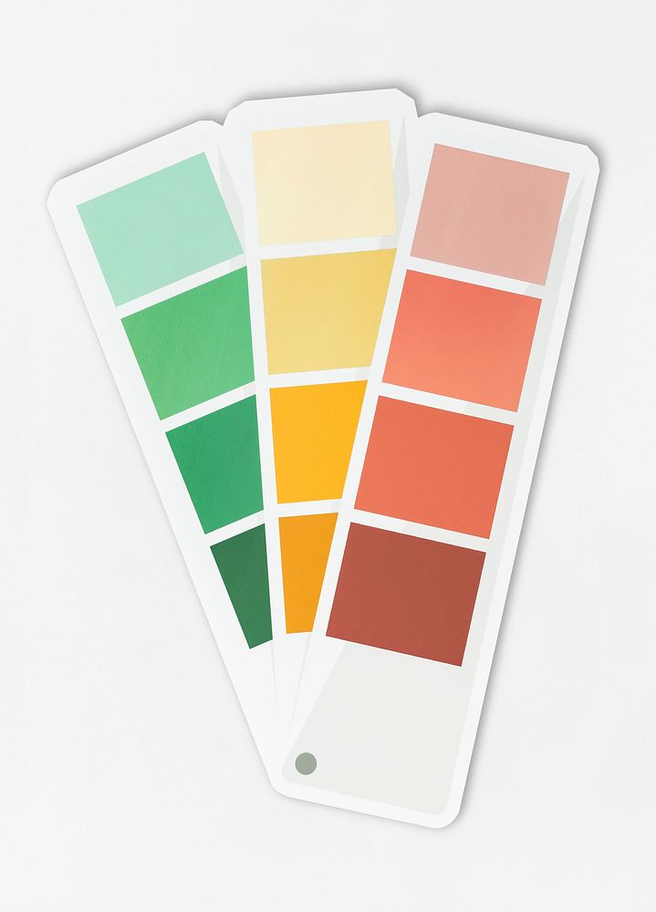 Color swatch icon on isolated