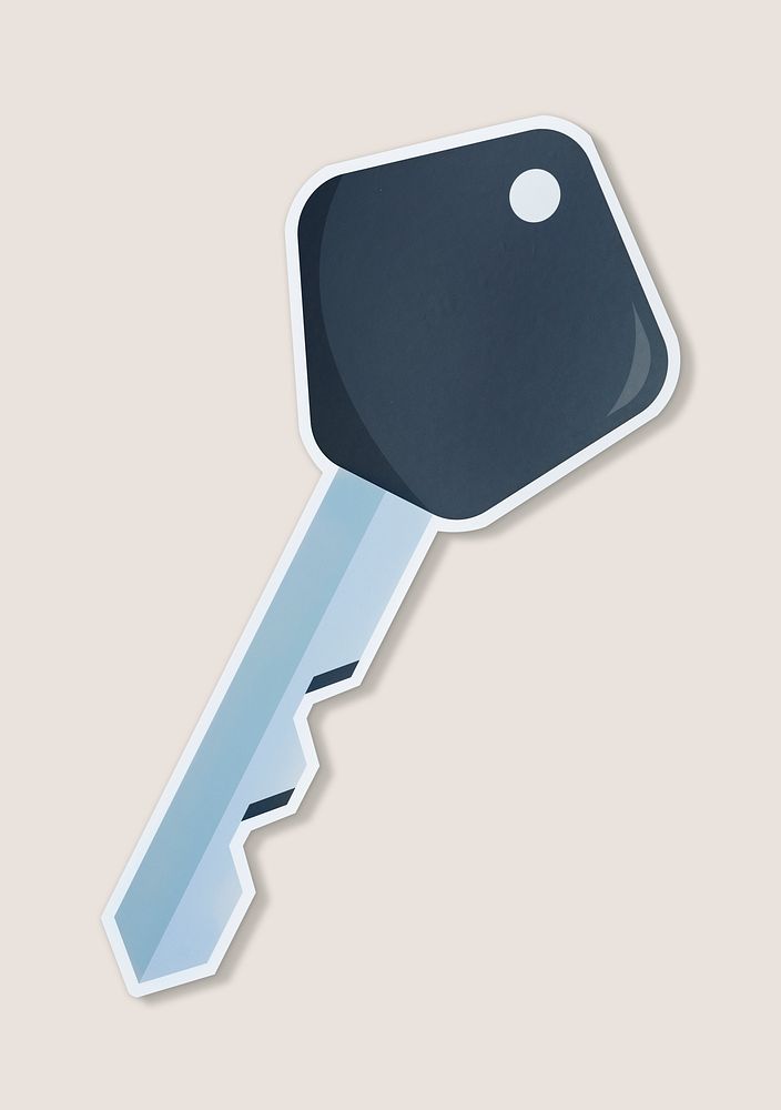 Icon of a key vector illustration