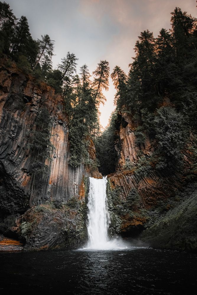 View of Toketee Falls in Oregon, USA