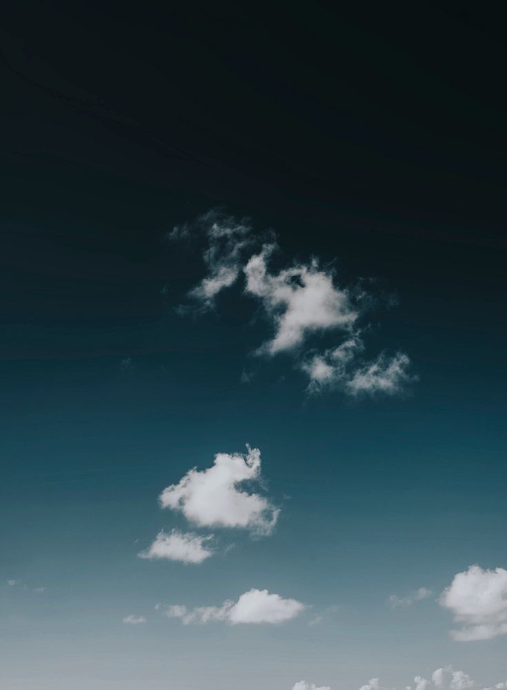 Cloud in a dark blue sky