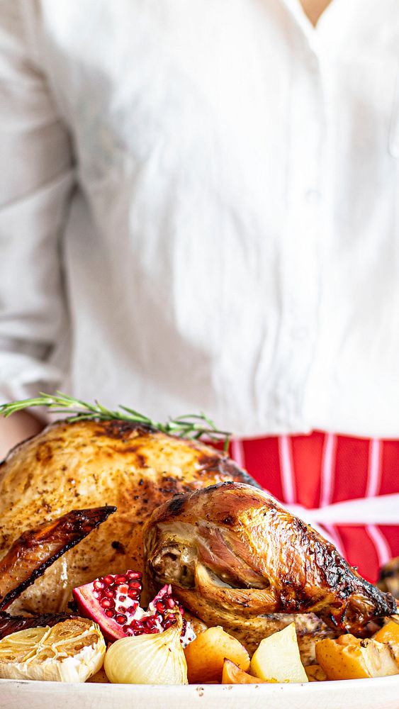 Fresh homemade thanksgiving roasted tukey