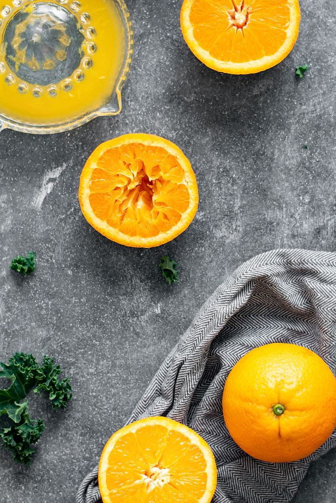 Freshly made orange juice food Premium Photo rawpixel