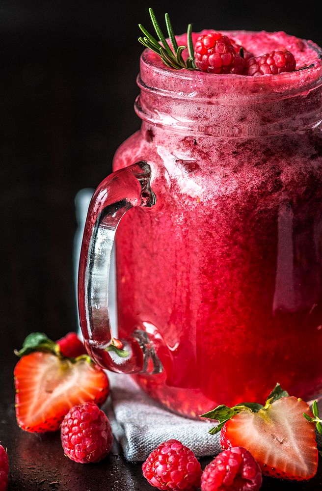 Mixed berry smoothie summer drink