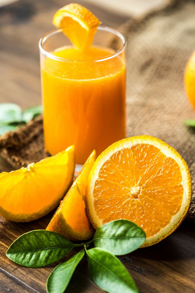 Freshly squeezed organic orange juice