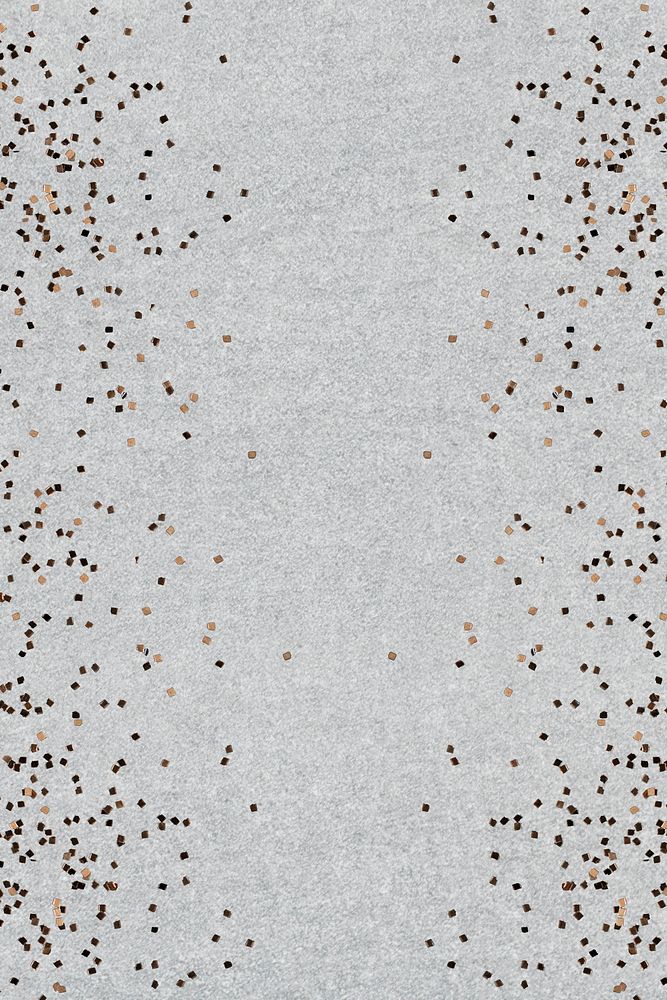 Confetti frame on a gray background 