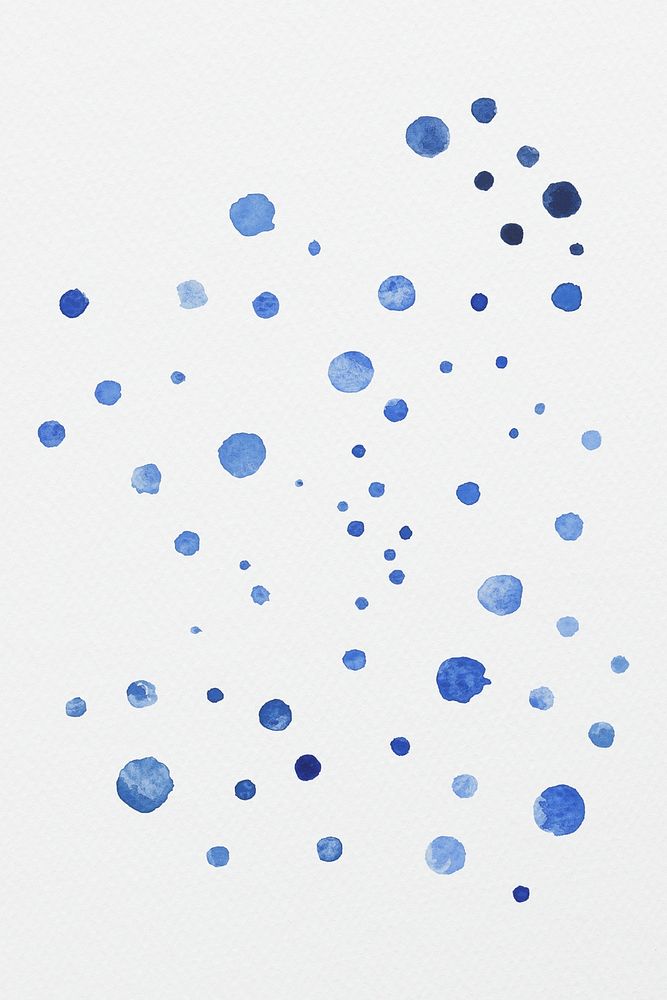 Blue watercolor blobs illustration