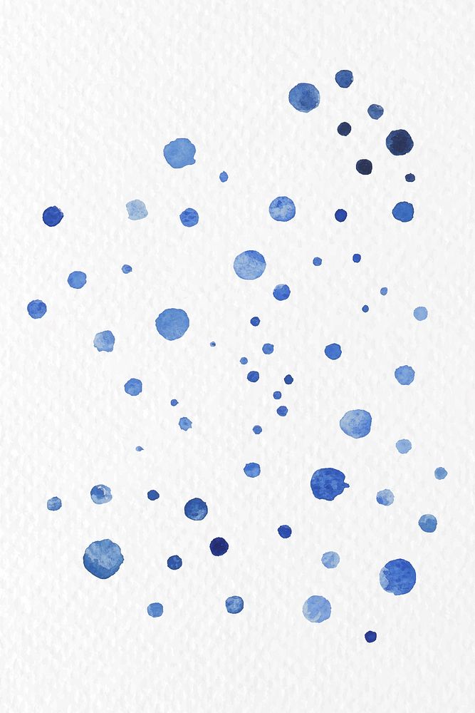 Blue watercolor blobs vector