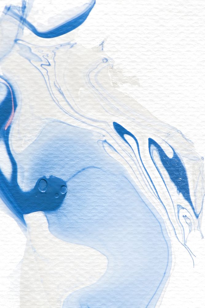 Blue and white watercolor abstract background