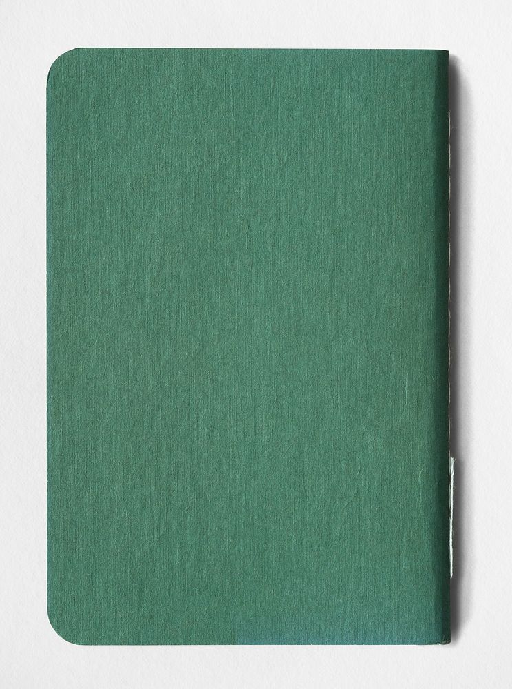 Blank green book cover mockup