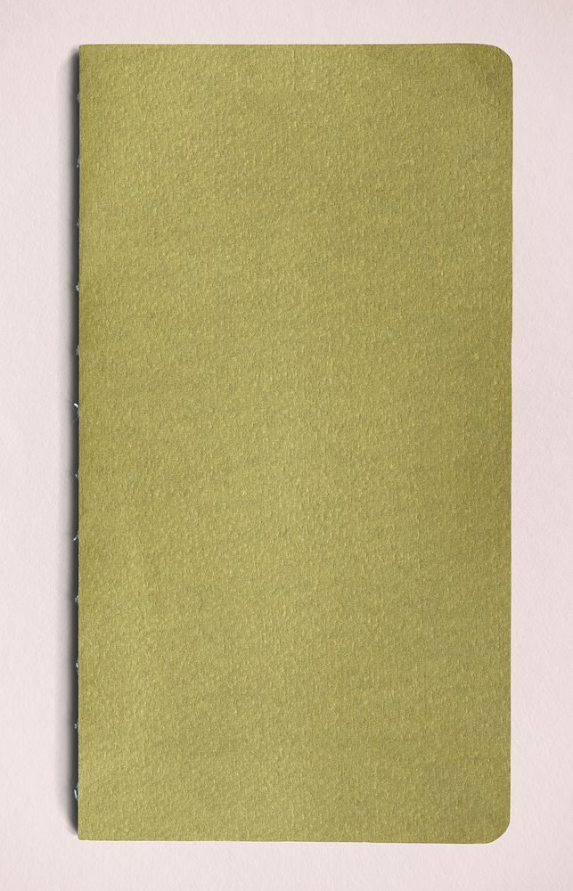 Blank green book cover mockup