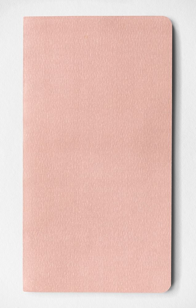 Blank pink book cover mockup