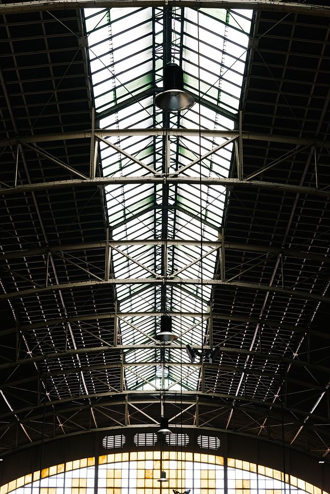Interior structure in a train station