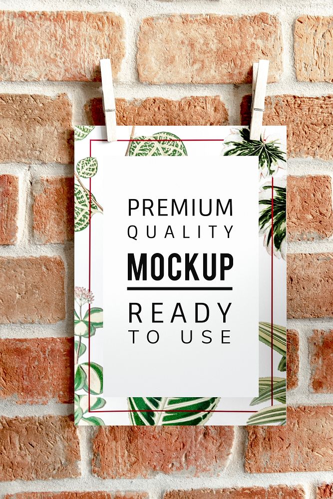 Ready to use premium quality mockup poster