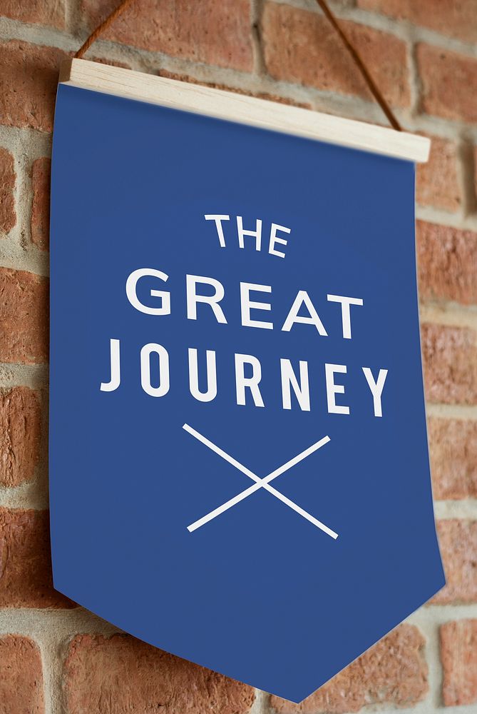 The great journey poster mockup
